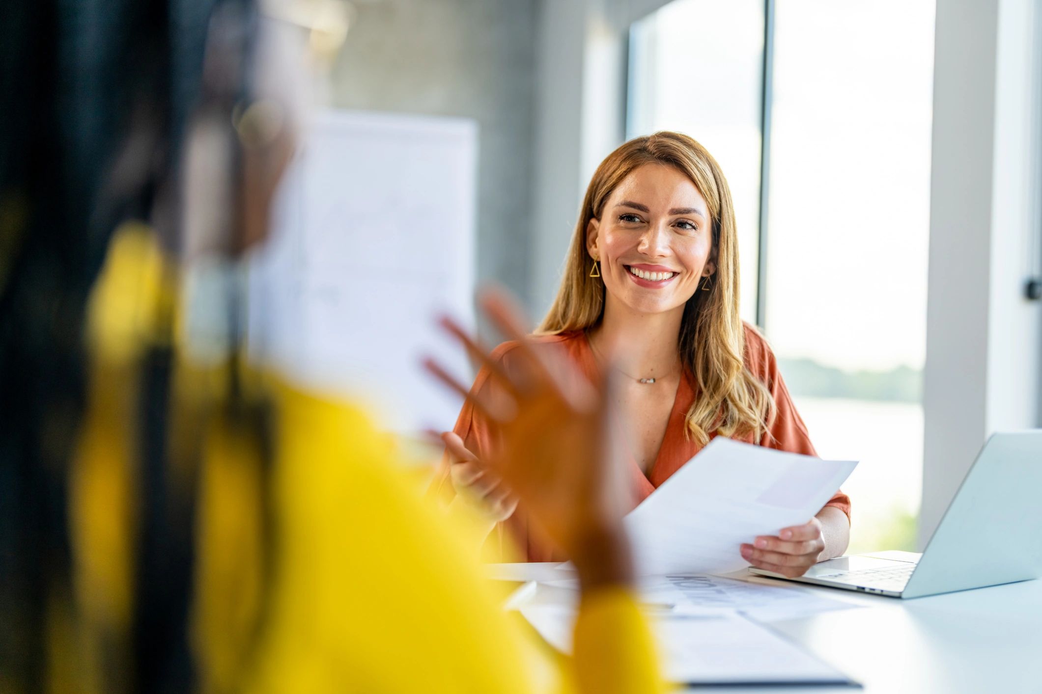 Professional in an office representing a client testimonial